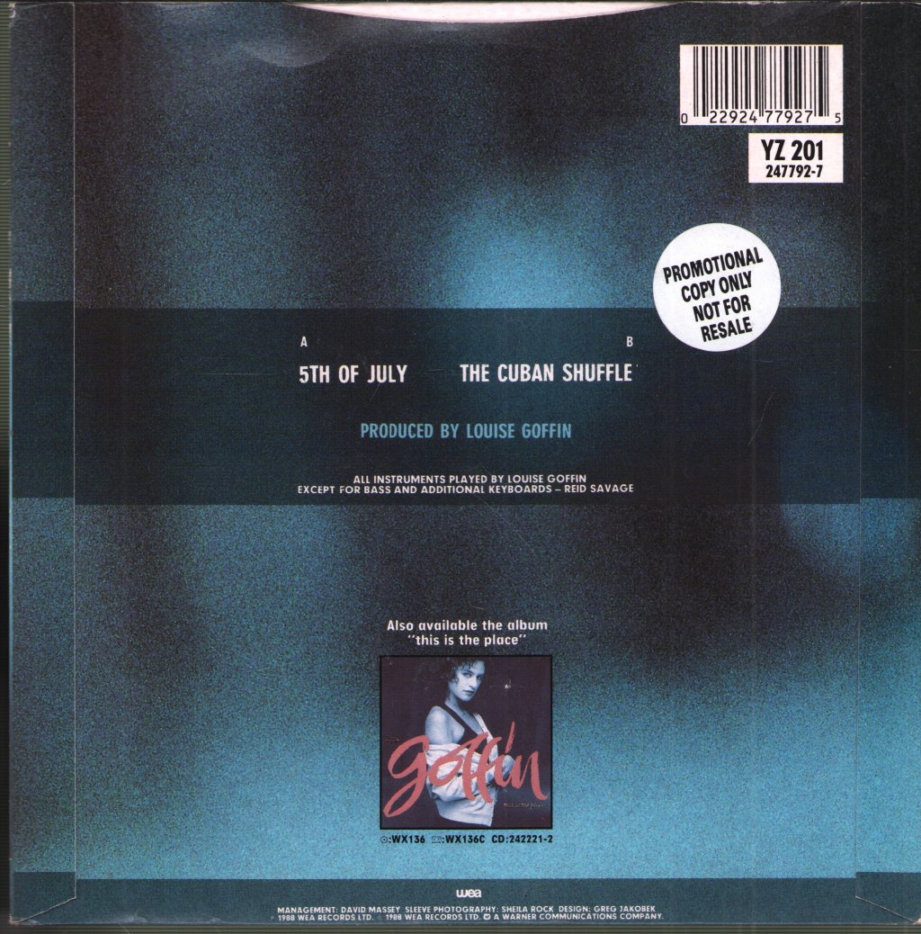 Louise Goffin - 5Th Of July - 7 Inch
