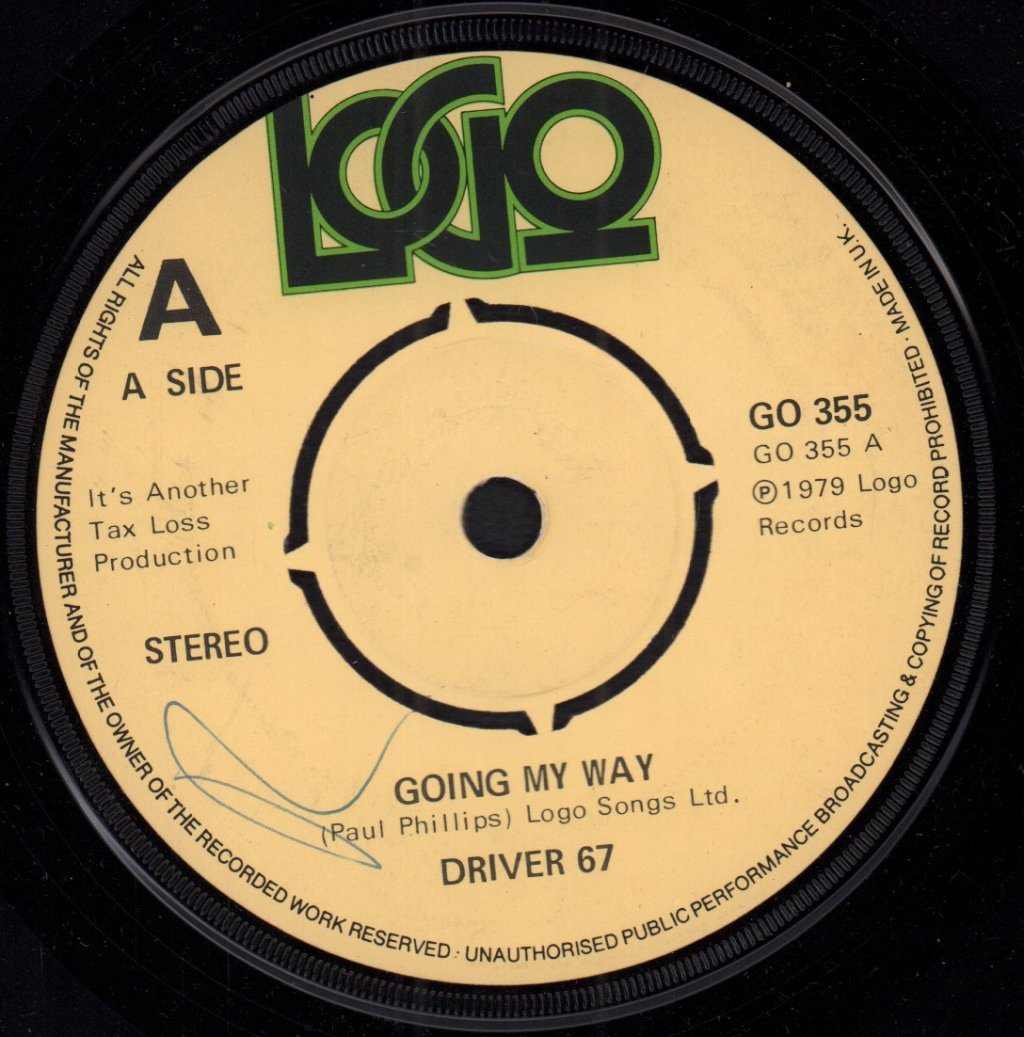 Driver 67 - Going My Way - 7 Inch