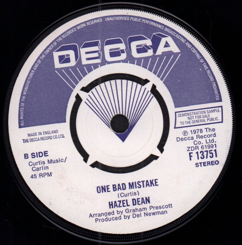 Hazel Dean - Who Was That Lady - 7 Inch