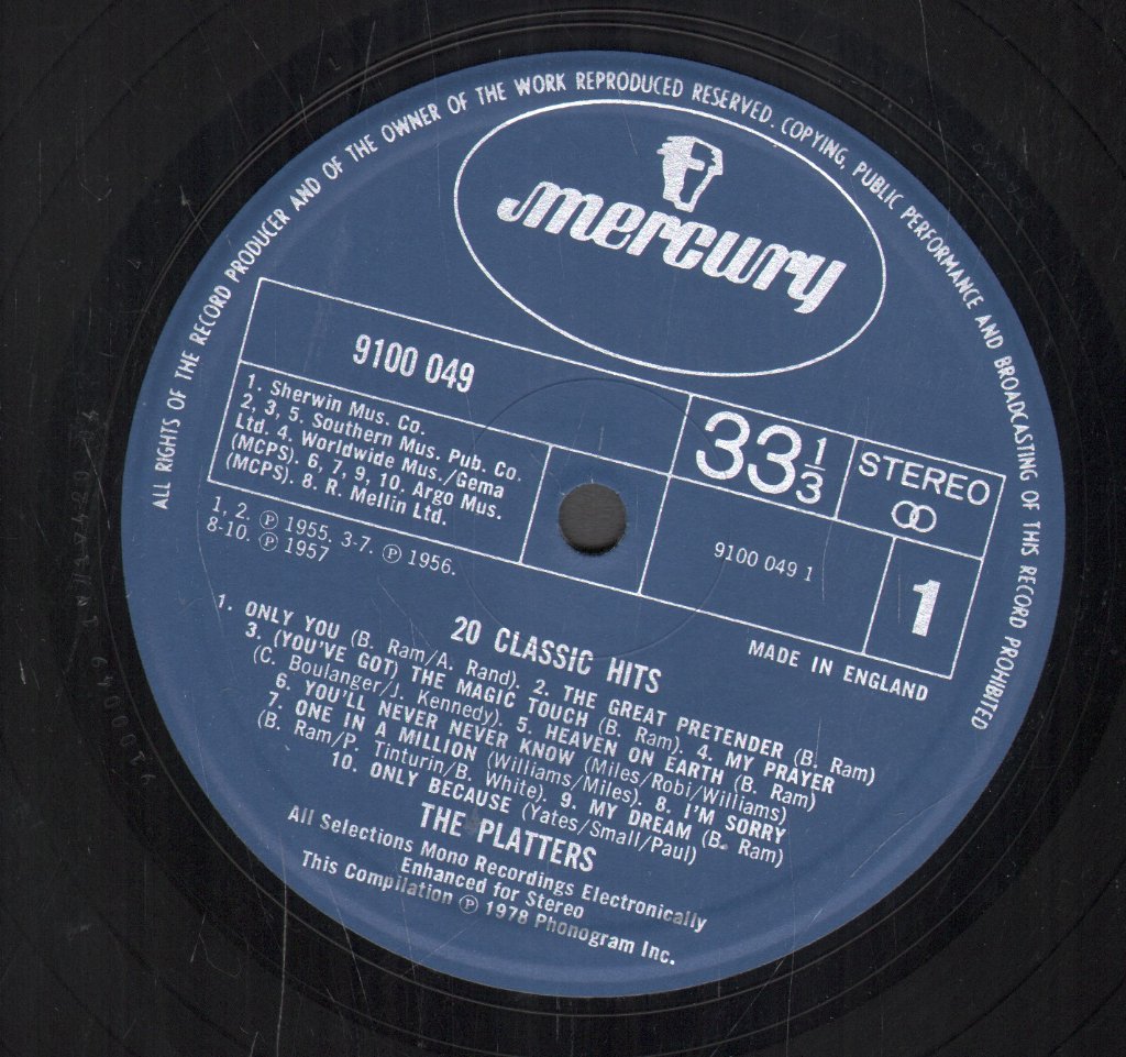 Platters - 20 Classic Hits - Lp