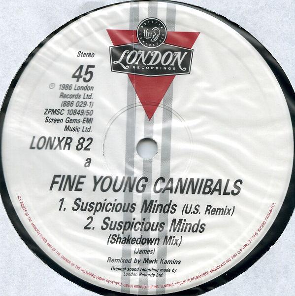 Fine Young Cannibals - Suspicious Minds - 12 Inch
