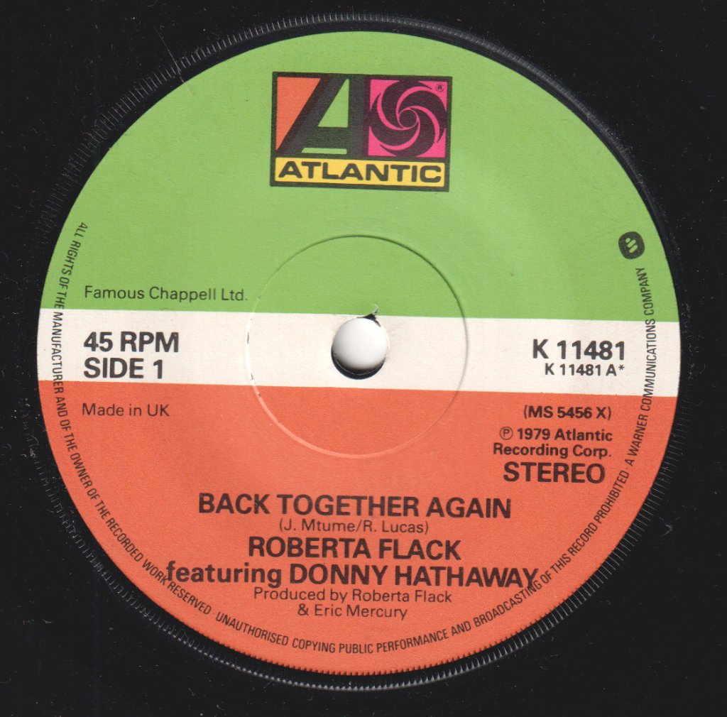Roberta Flack And Donny Hathaway - Back Together Again - 7 Inch