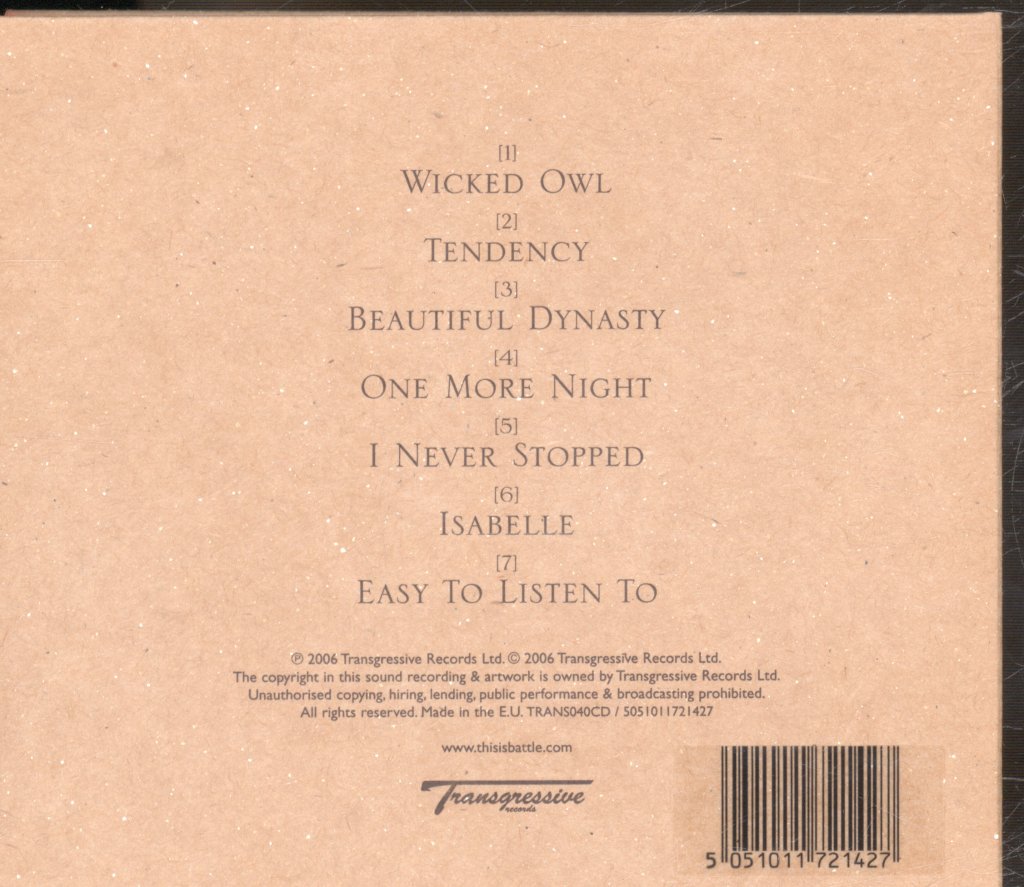 Battle - Back To Earth - Cd
