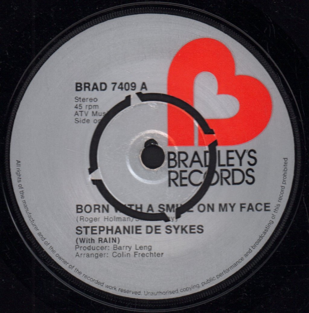 Stephanie De Sykes - Born With A Smile On My Face - 7 Inch