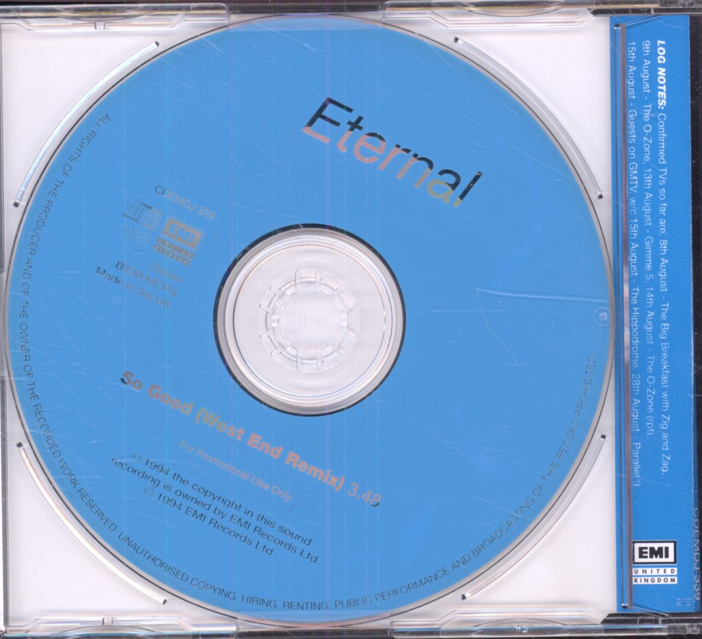 Eternal (Female Group) - So Good (West End Remix) - Cd
