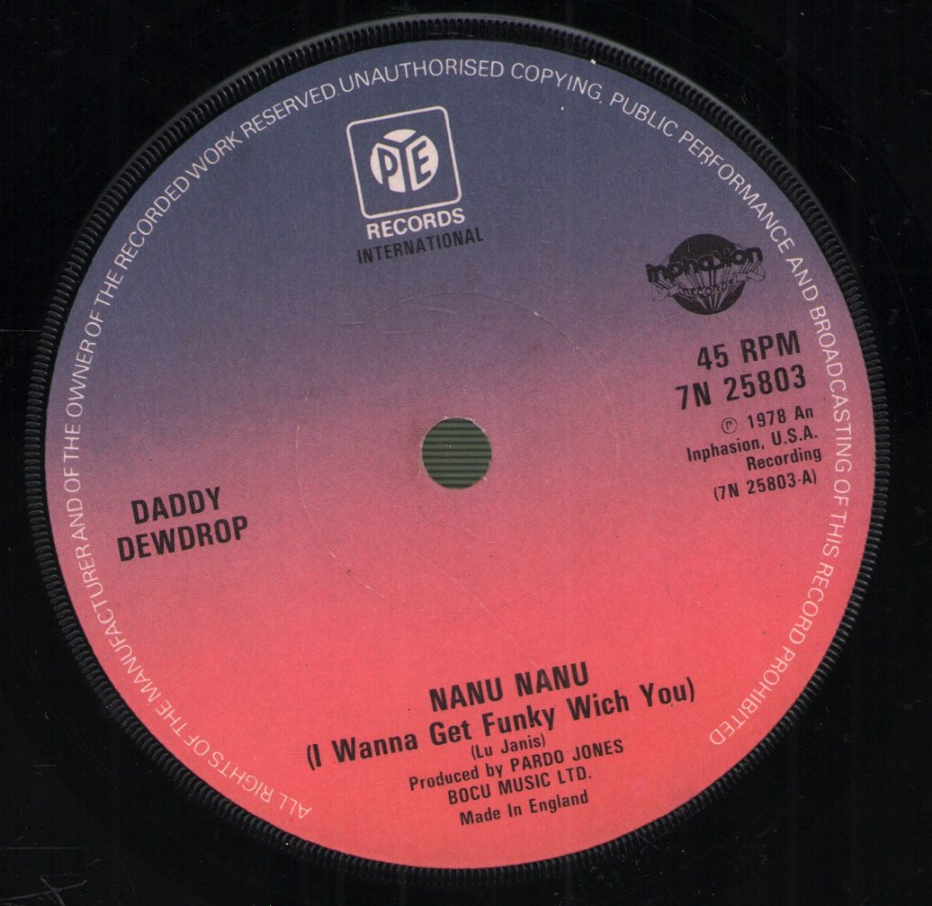 Daddy Dewdrop - Nanu Nanu - 7 Inch