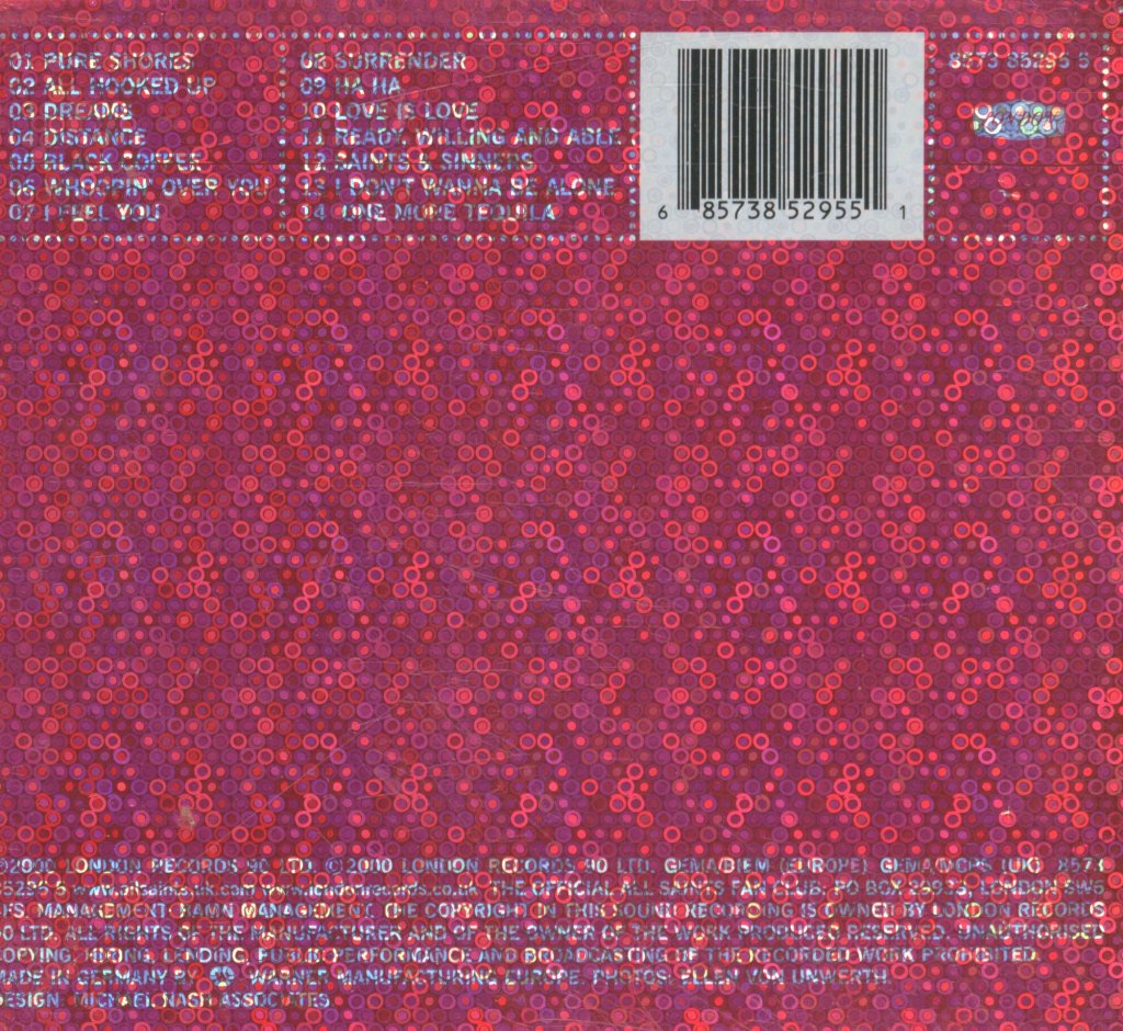 All Saints - Saints And Sinners - Cd