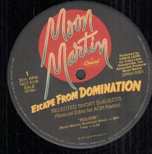 Moon Martin - Escape From Domination - 12 Inch
