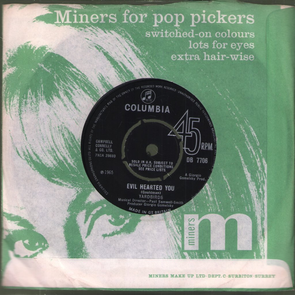 Yardbirds - Evil Hearted You - 7 Inch