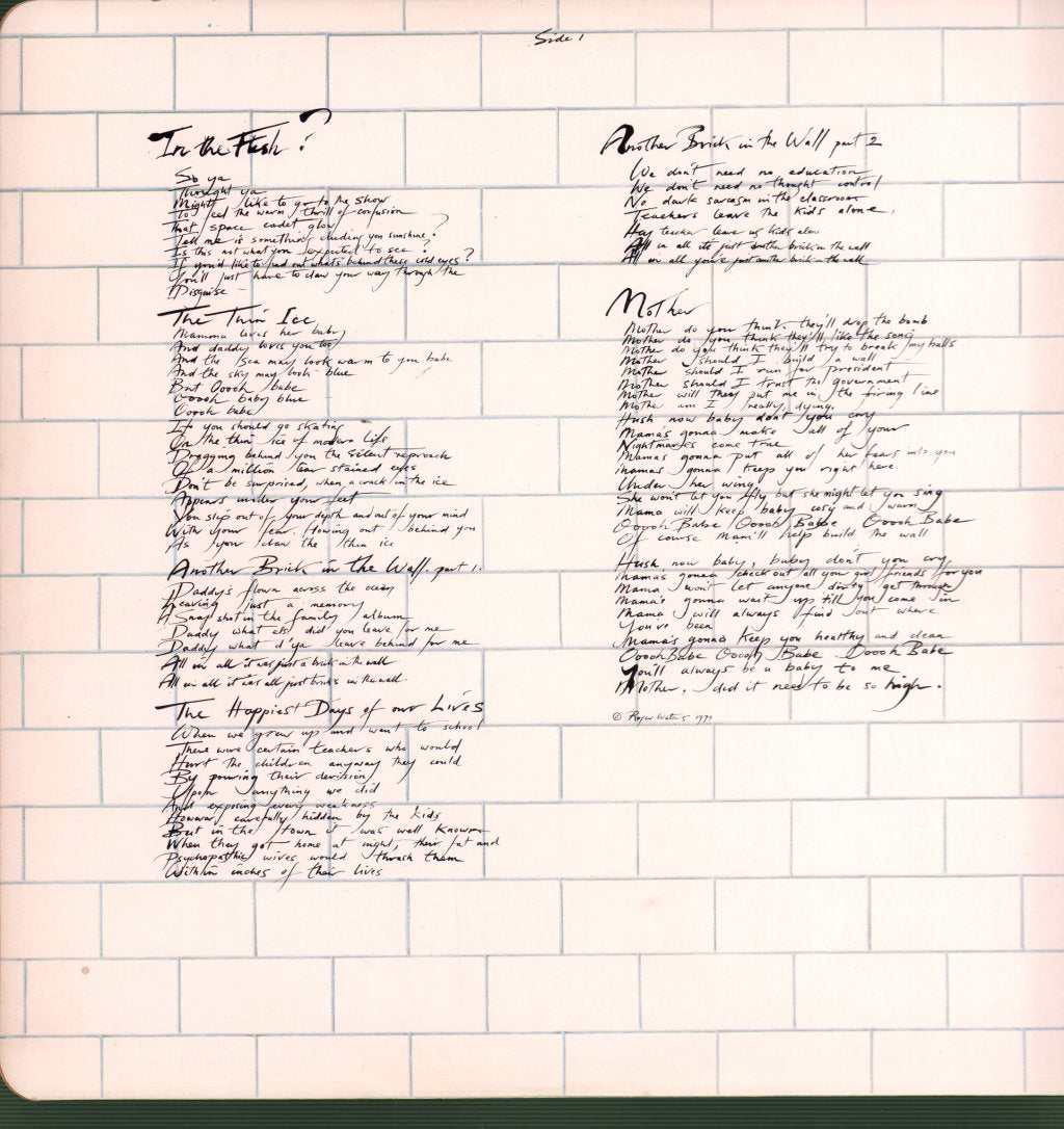 Pink Floyd - Wall - Double Lp