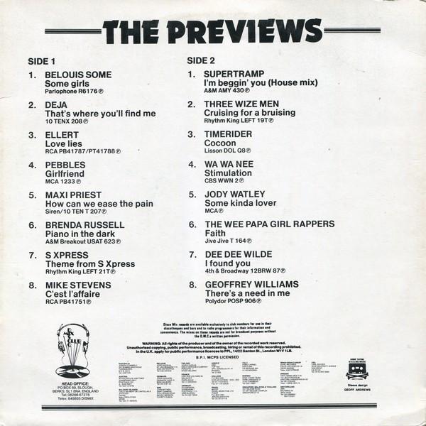 Various Artists - February 88 Previews - Lp