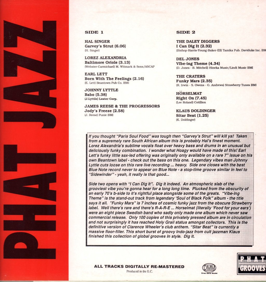Various Artists - Phat Jazz - Volume 1 - Lp