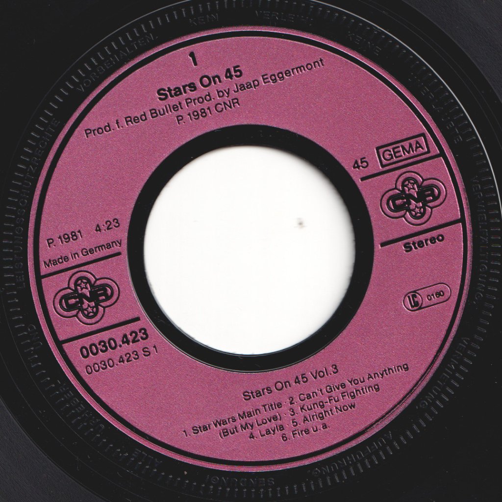 Stars On 45 - Volume 3 - 7 Inch