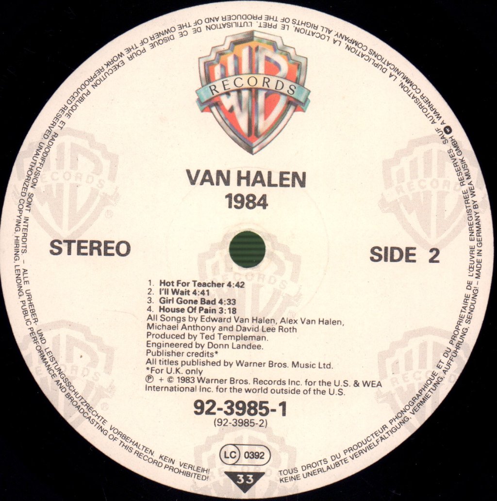 Van Halen - 1984 - Lp