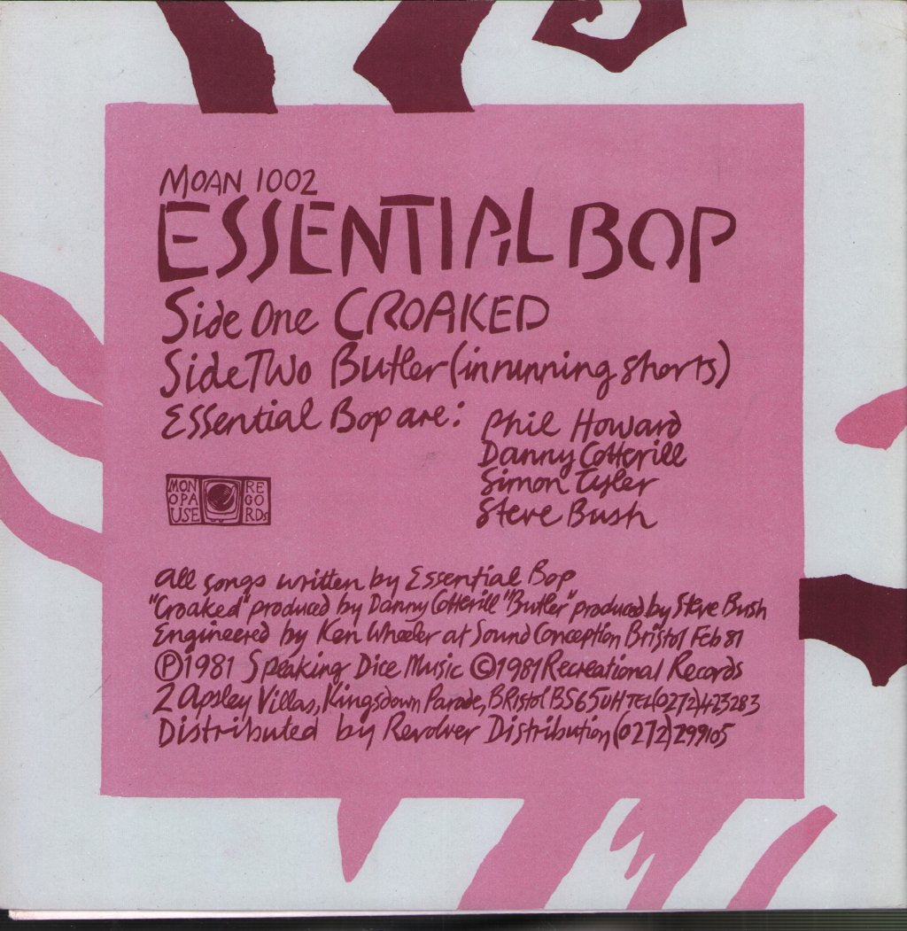 Essential Bop - Croaked - 7 Inch