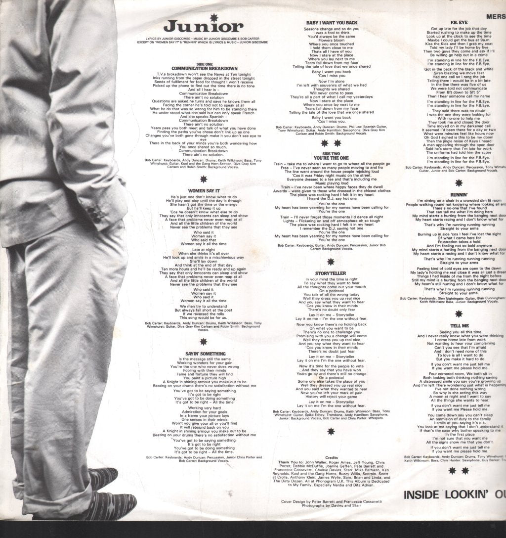 Junior - Inside Lookin' Out - Lp