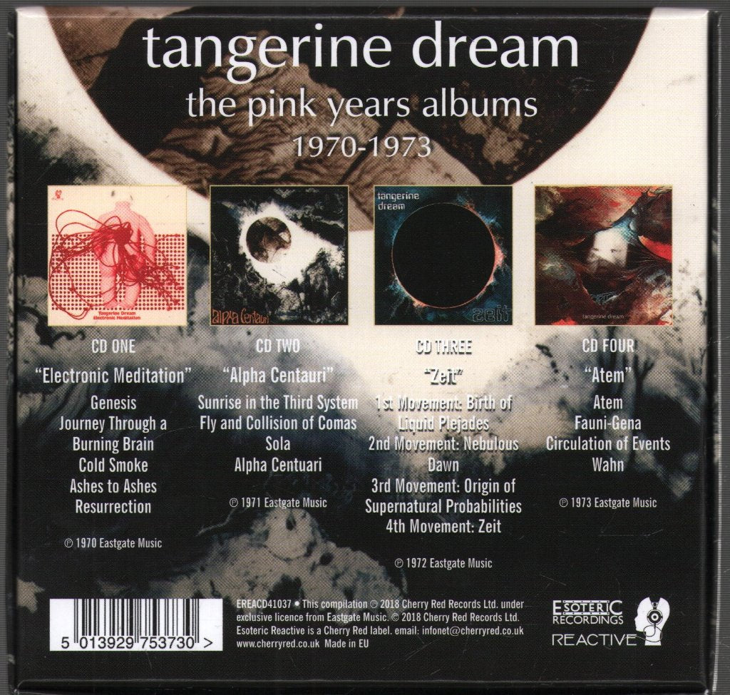 Tangerine Dream - Pink Years Albums 1970-1973 - Cd Set