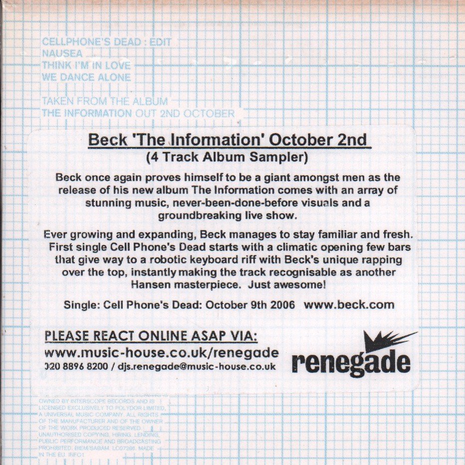 Beck - Information - Cd