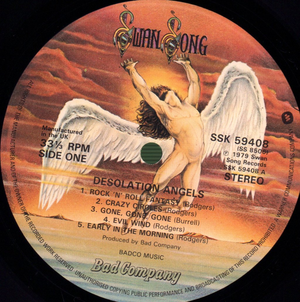 Bad Company - Desolation Angels - Lp
