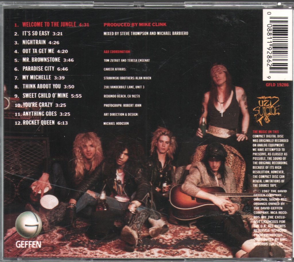 Guns N' Roses - Appetite For Destruction - Cd