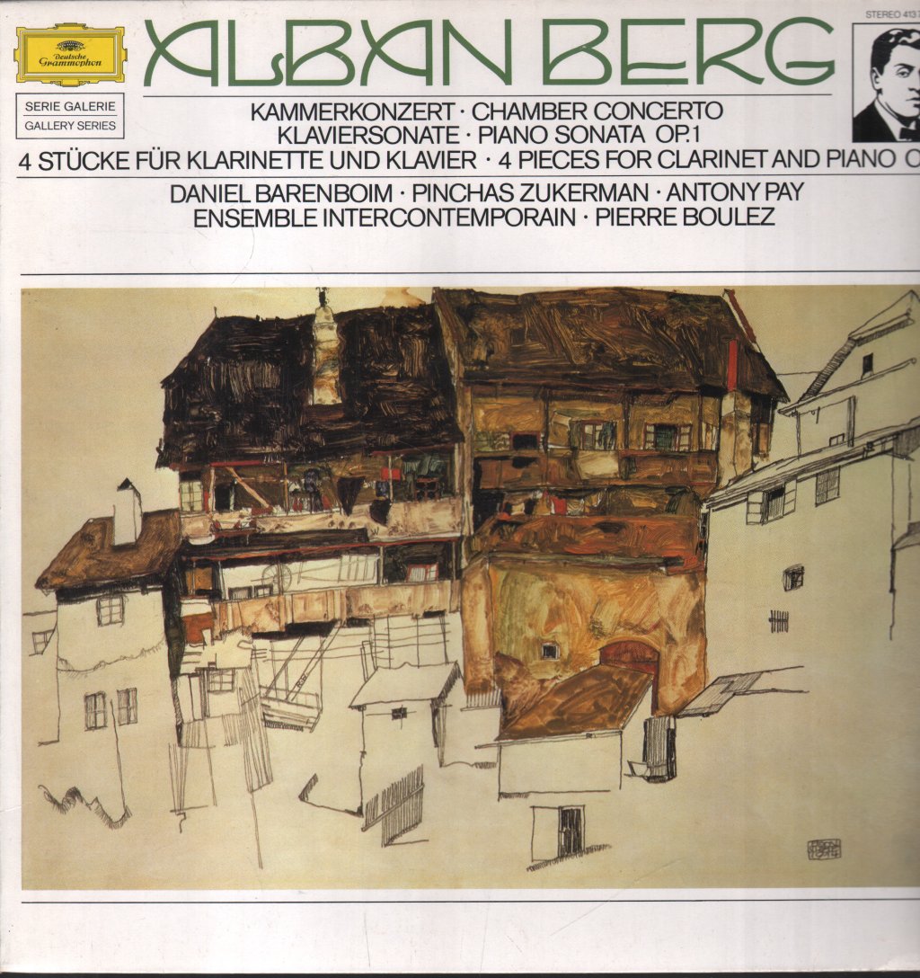 Daniel Barenboim / Pinchas Zukerman / Antony Pay / Ensemble Intercontemporain - Alban Berg - Kammerkonzert / Klaviersonate Op.1 - Lp