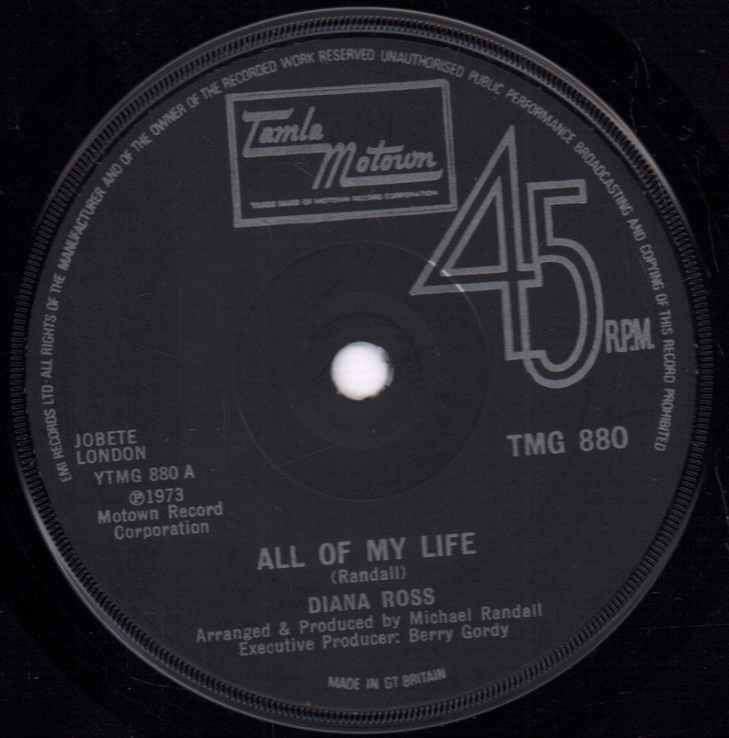 Diana Ross - All Of My Life - 7 Inch