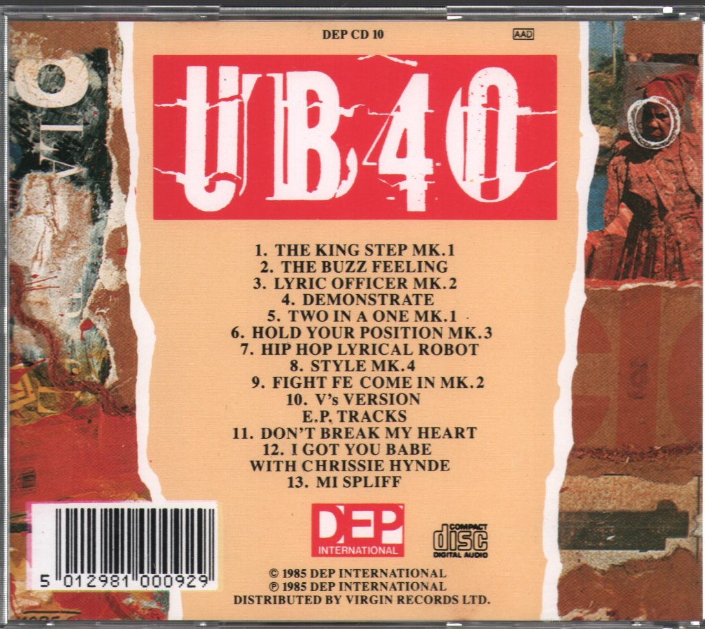 UB40 - Baggariddim - Cd