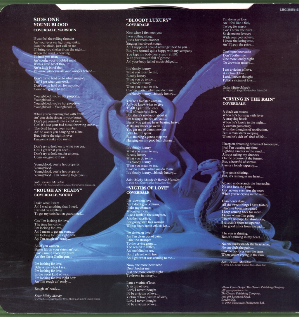Whitesnake - Saints And Sinners - Lp