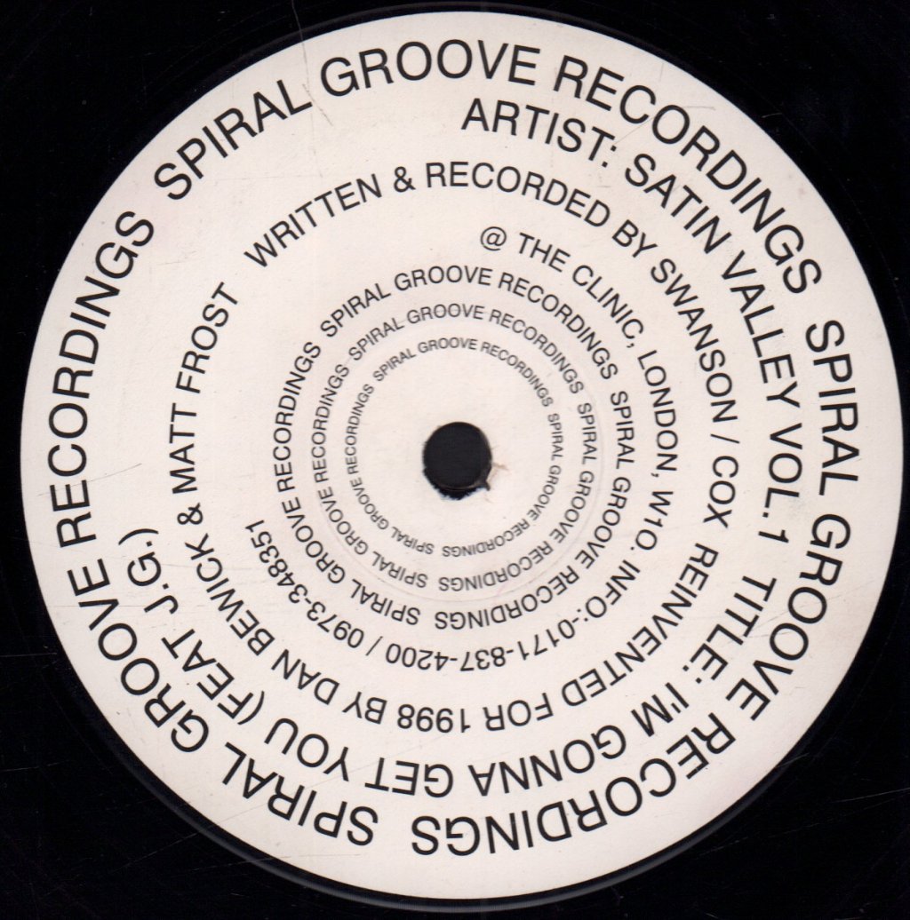Satin Valley Productions Featuring J.G. - I'm Gonna Get You - 12 Inch