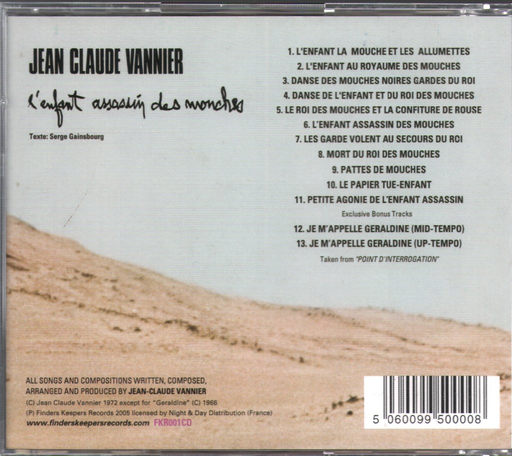 Jean-Claude Vannier - L'enfant Assassin Des Mouches - Cd