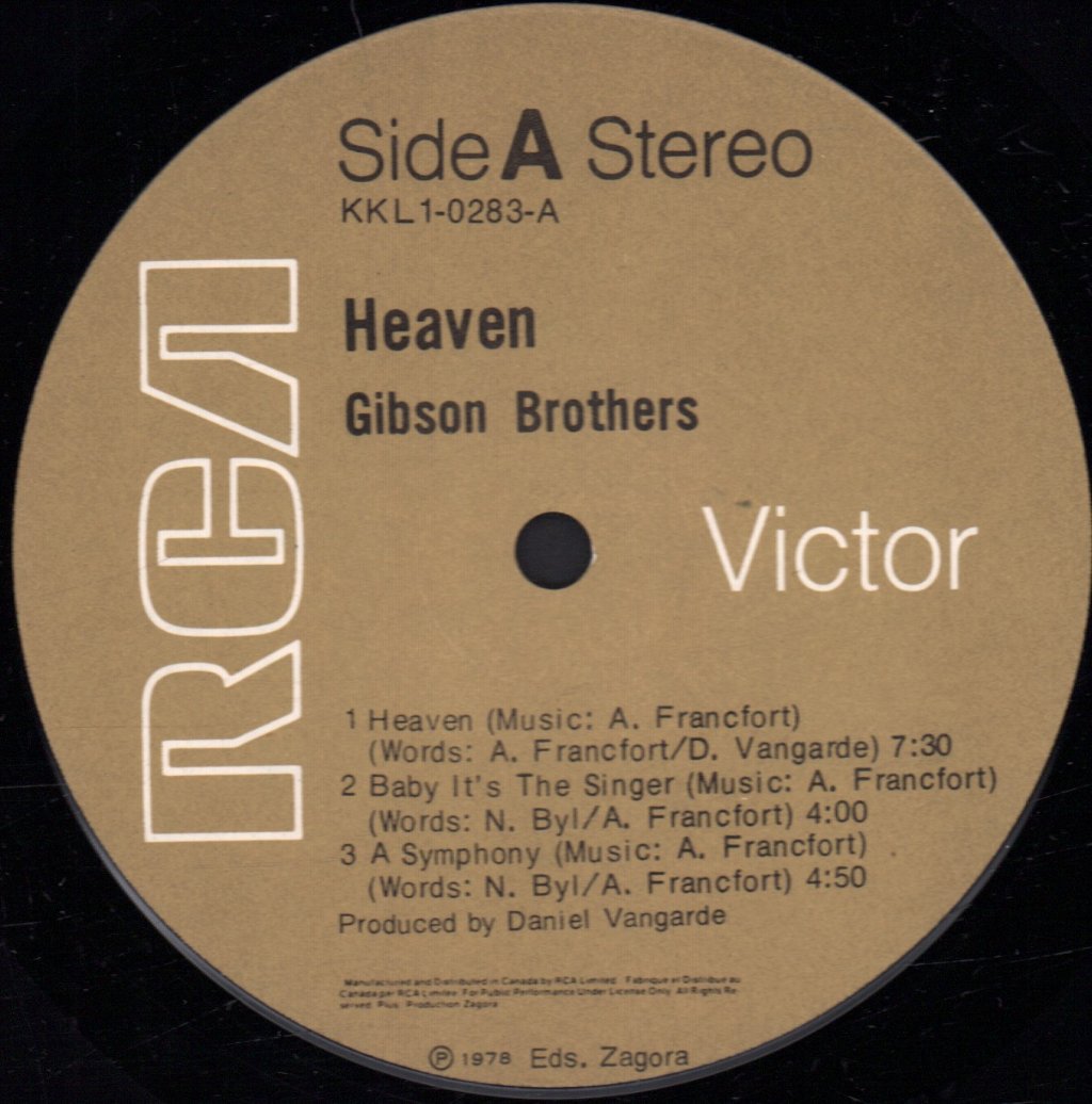 Gibson Brothers - Heaven - Lp