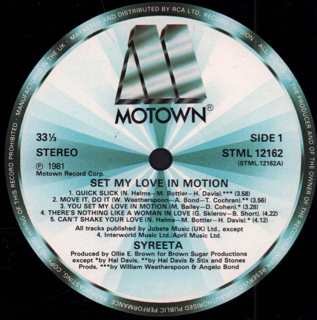 Syreeta - Set My Love In Motion - Lp