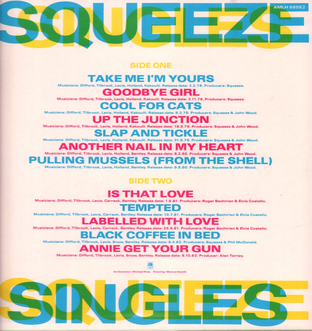 Squeeze - Singles 45'S And Under - Lp