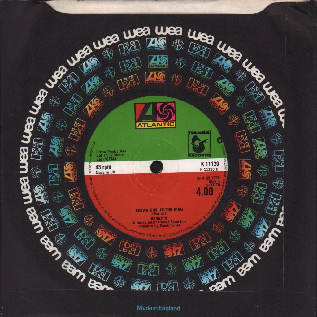 Boney M - Rivers Of Babylon - 7 Inch
