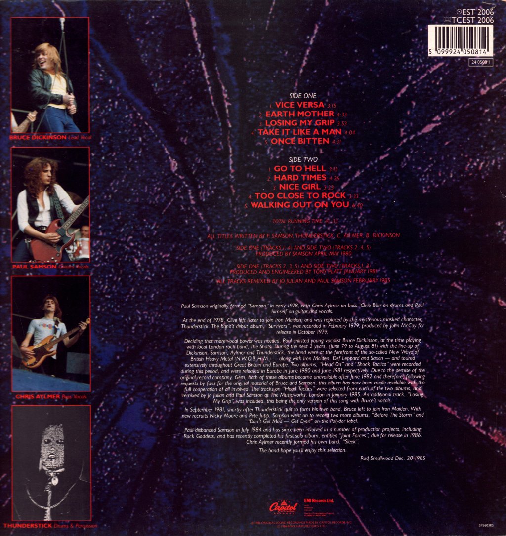 Samson (Nwobhm/Metal Group) - Head Tactics - Lp