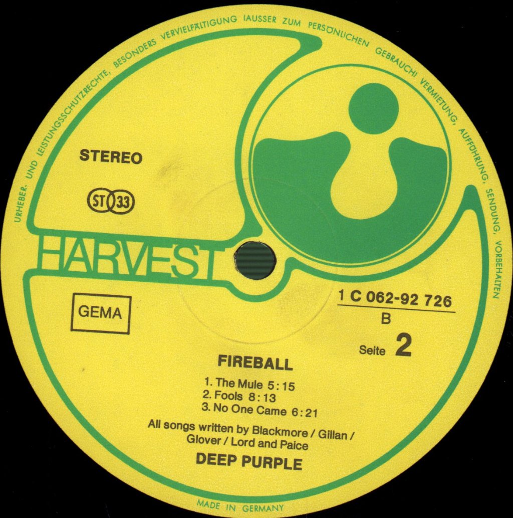 Deep Purple - Fireball - Lp