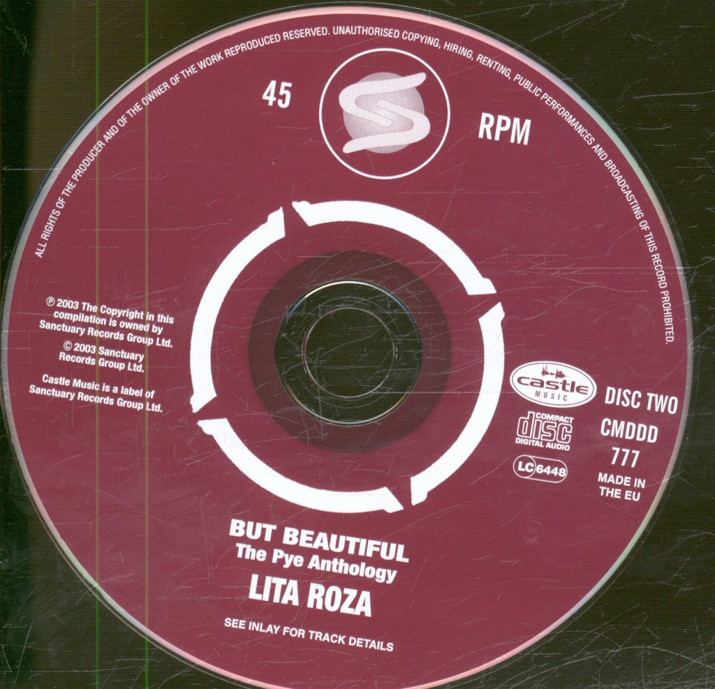 Lita Roza - But Beautiful - The Pye Anthology - Double Cd