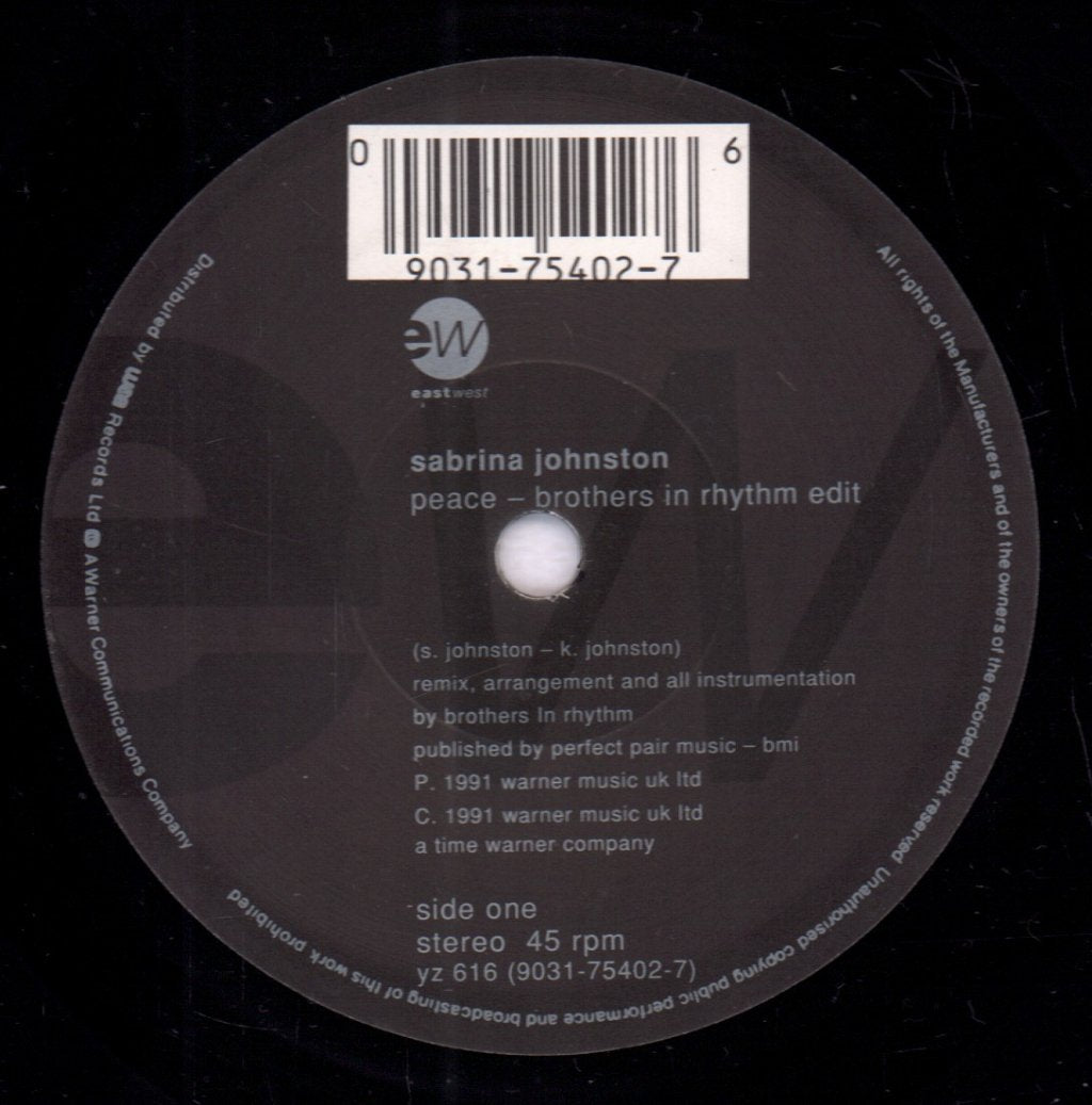 Sabrina Johnston - Peace - 7 Inch