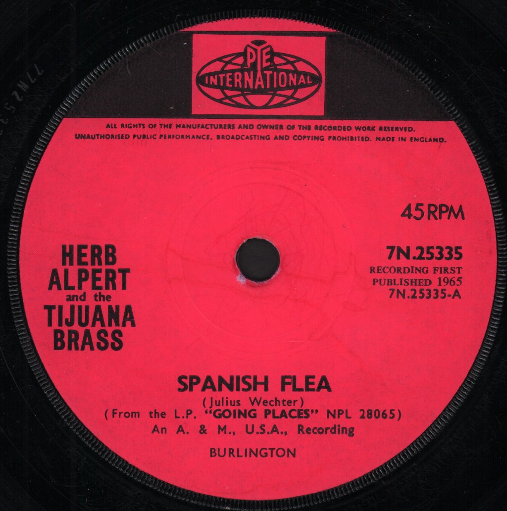Herb Alpert And The Tijuana Brass - Spanish Flea - 7 Inch