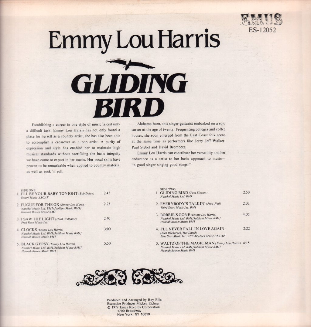 Emmylou Harris - Gliding Bird - Lp
