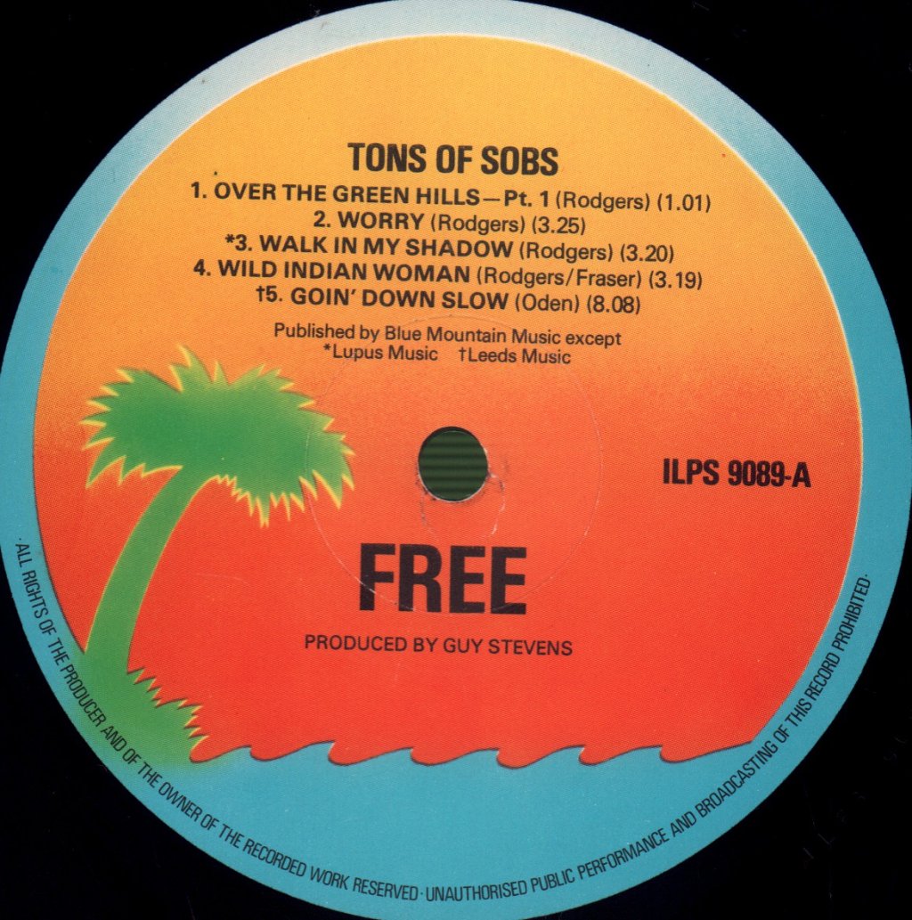 Free - Tons Of Sobs - Lp