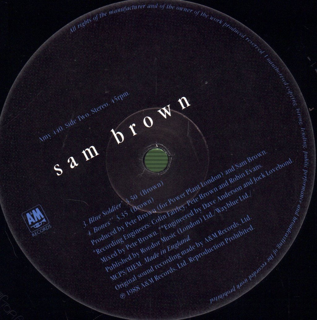 Sam Brown - Stop - 12 Inch