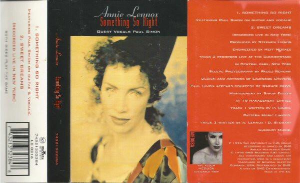 annie lennox guest vocal paul simon - Something So Right - Cassette