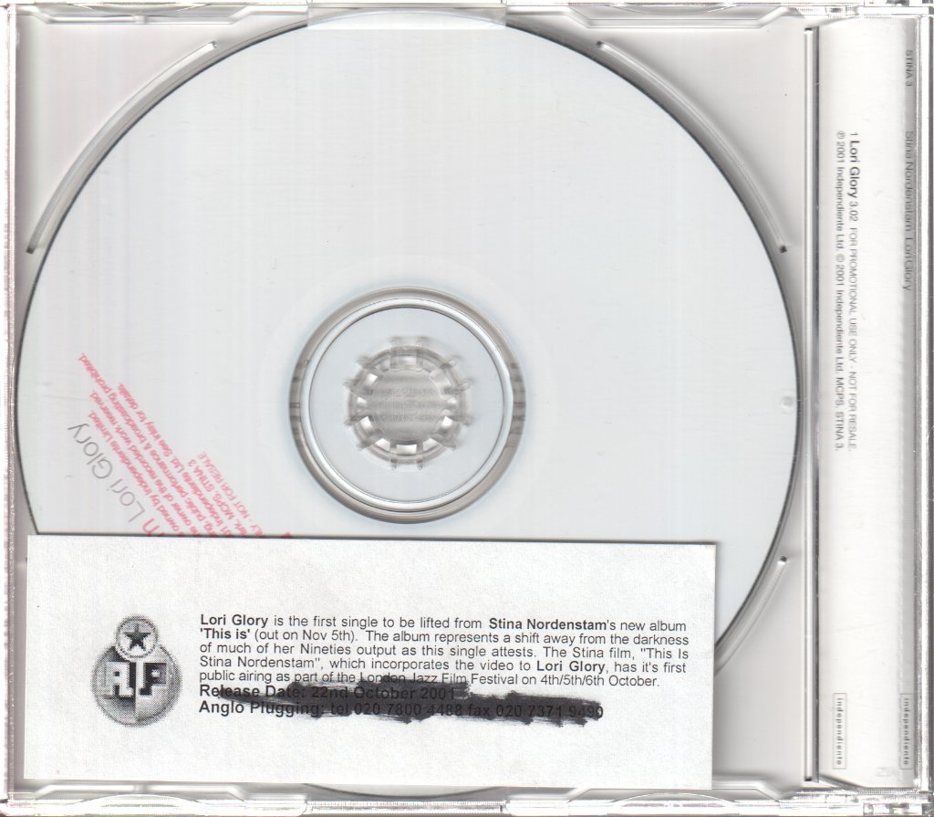 Stina Nordenstam - Lori Glory - Cd