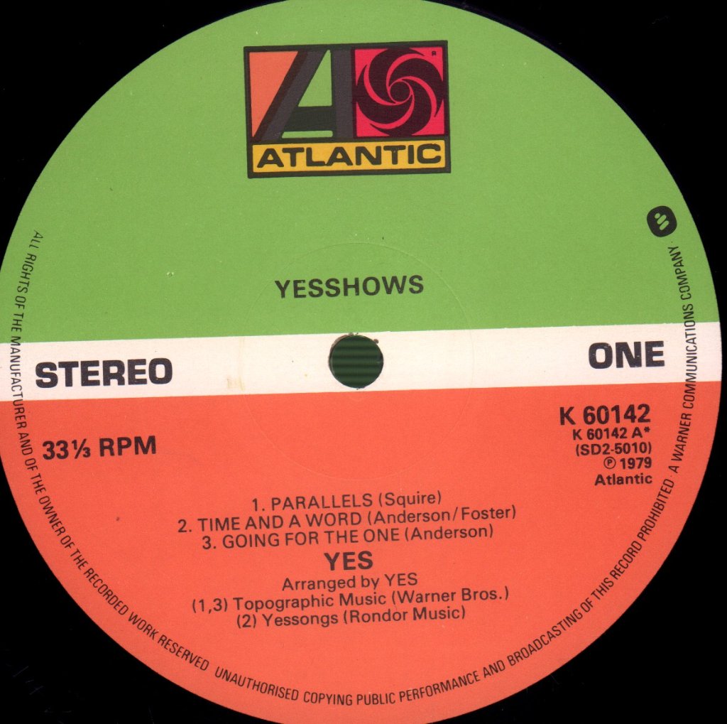 Yes - Yesshows - Double Lp