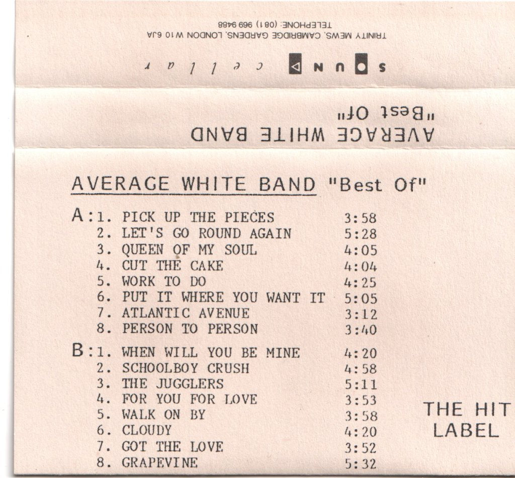 Average White Band - Best Of The Average White Band - Let's Go Round Again - Cassette