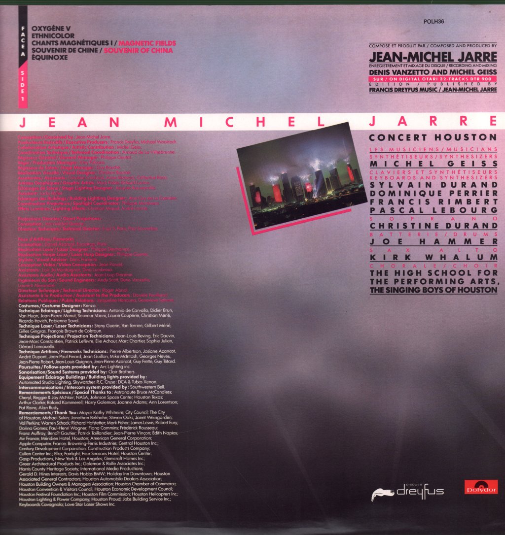 Jean Michel Jarre - In Concert (Houston/Lyon) - Lp