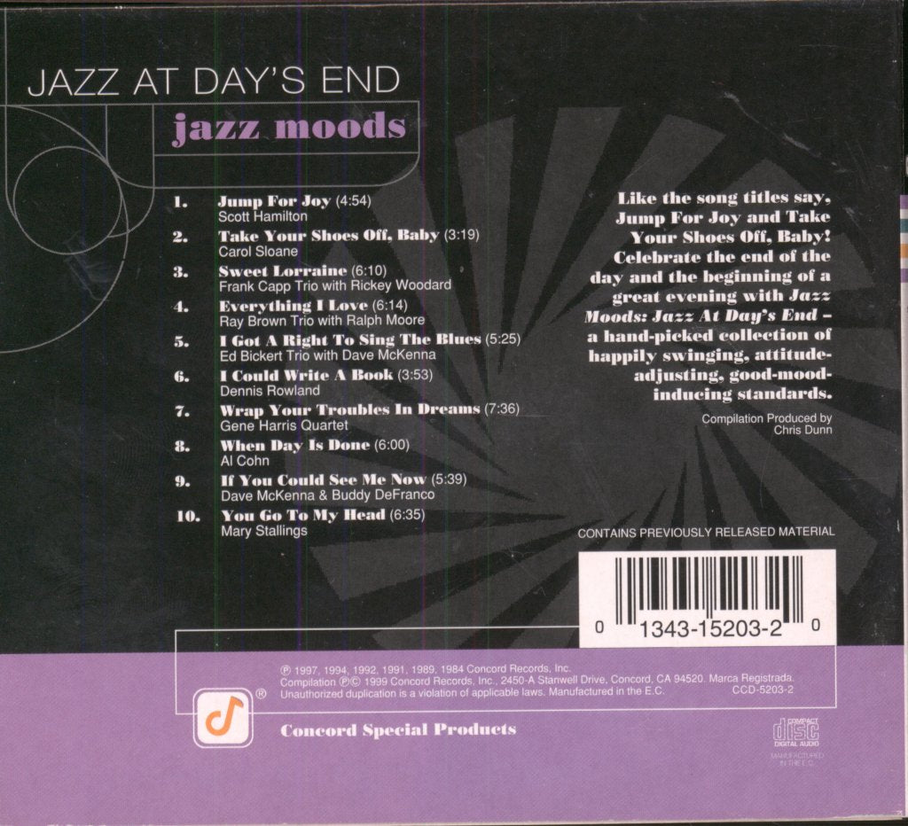 Various Artists - Jazz Moods: Jazz At Day's End - Cd