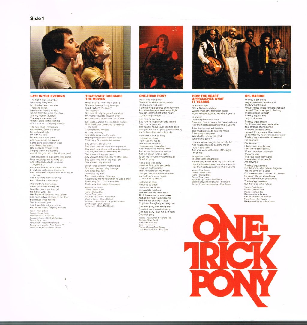 Paul Simon - One Trick Pony - Lp