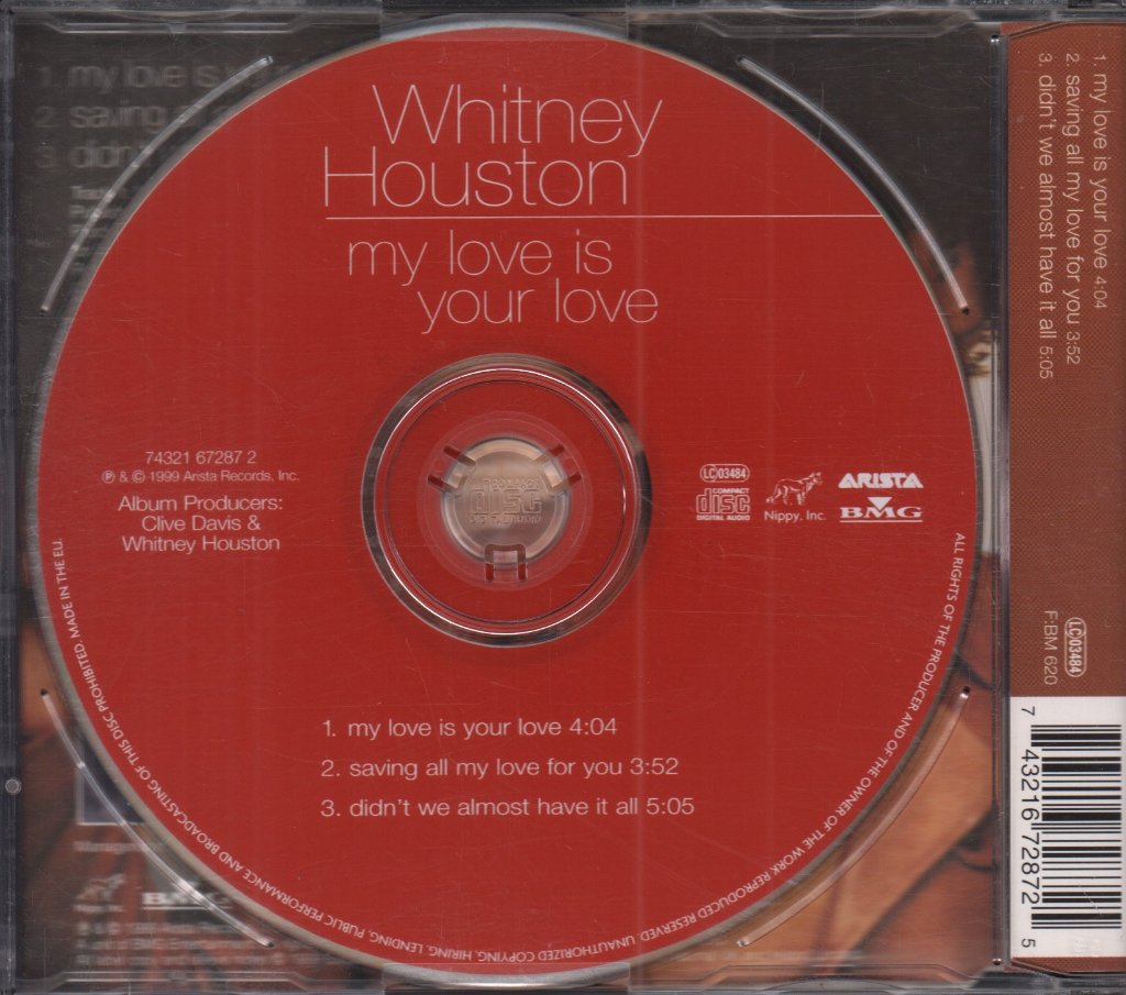 Whitney Houston - My Love Is Your Love - Cd